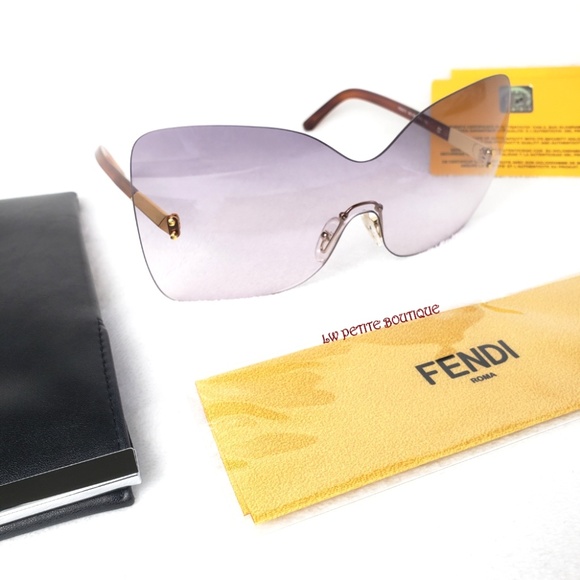 Fendi Accessories - Fendi Oversized Rimless/Shield Sunglasses